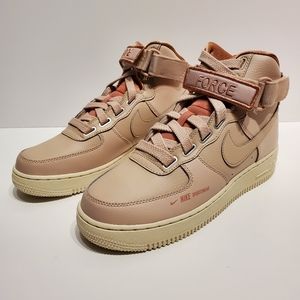 Nike Air Force One Utility High Womens Beige AF1
